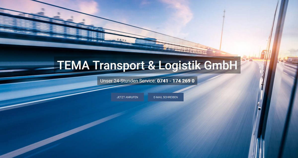 Kurierdienst Hardt: TEMA Transport & Logistik -Transportlogistik